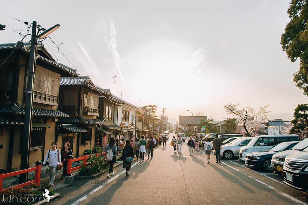 【京都拍婚紗】景點 – 八阪神社的夕陽